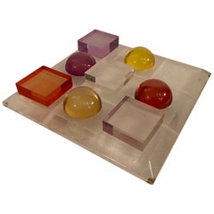 Lucite Checker Set
