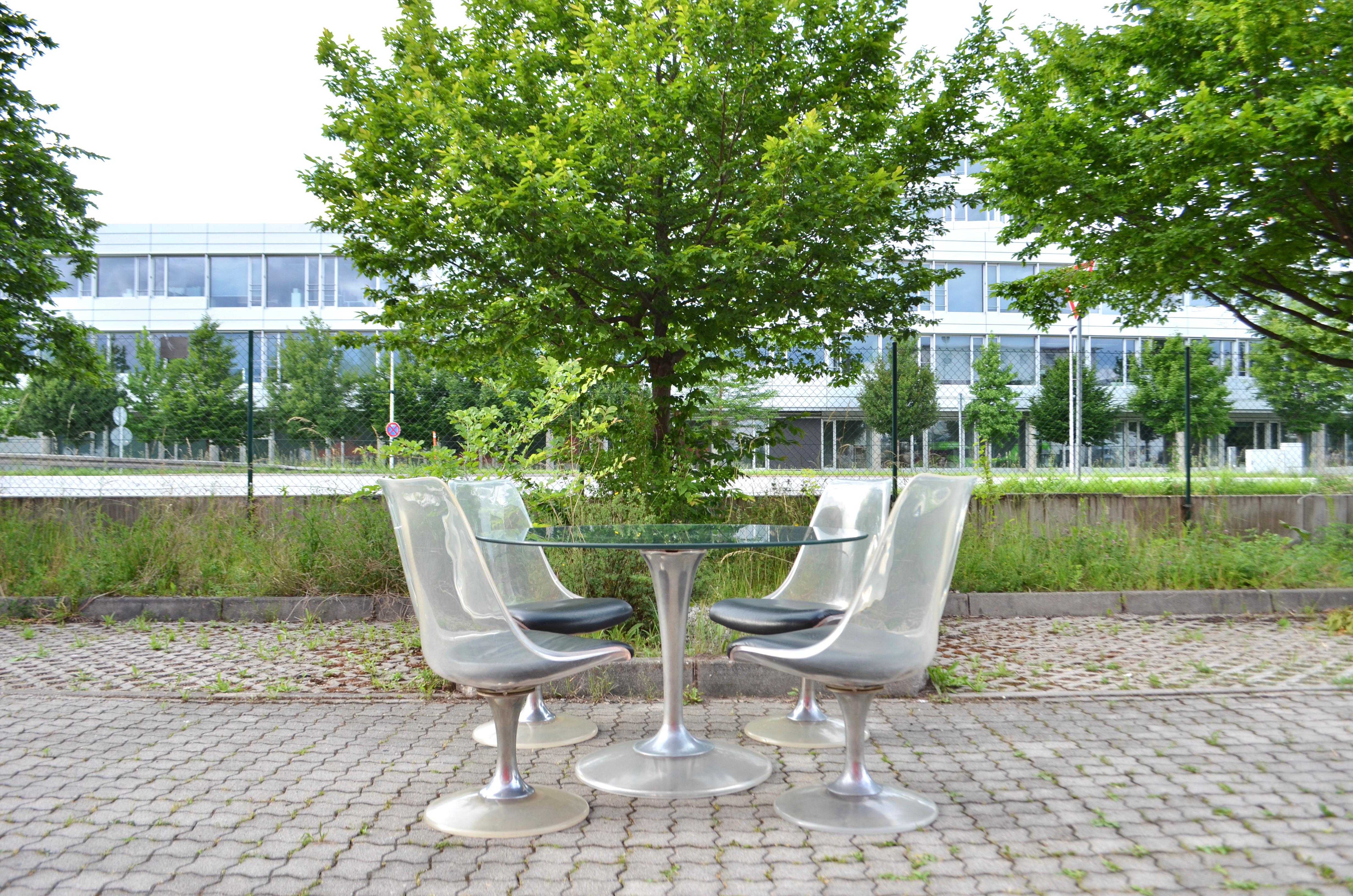 lucite dining set