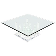 Table basse « Cityscape » en lucite