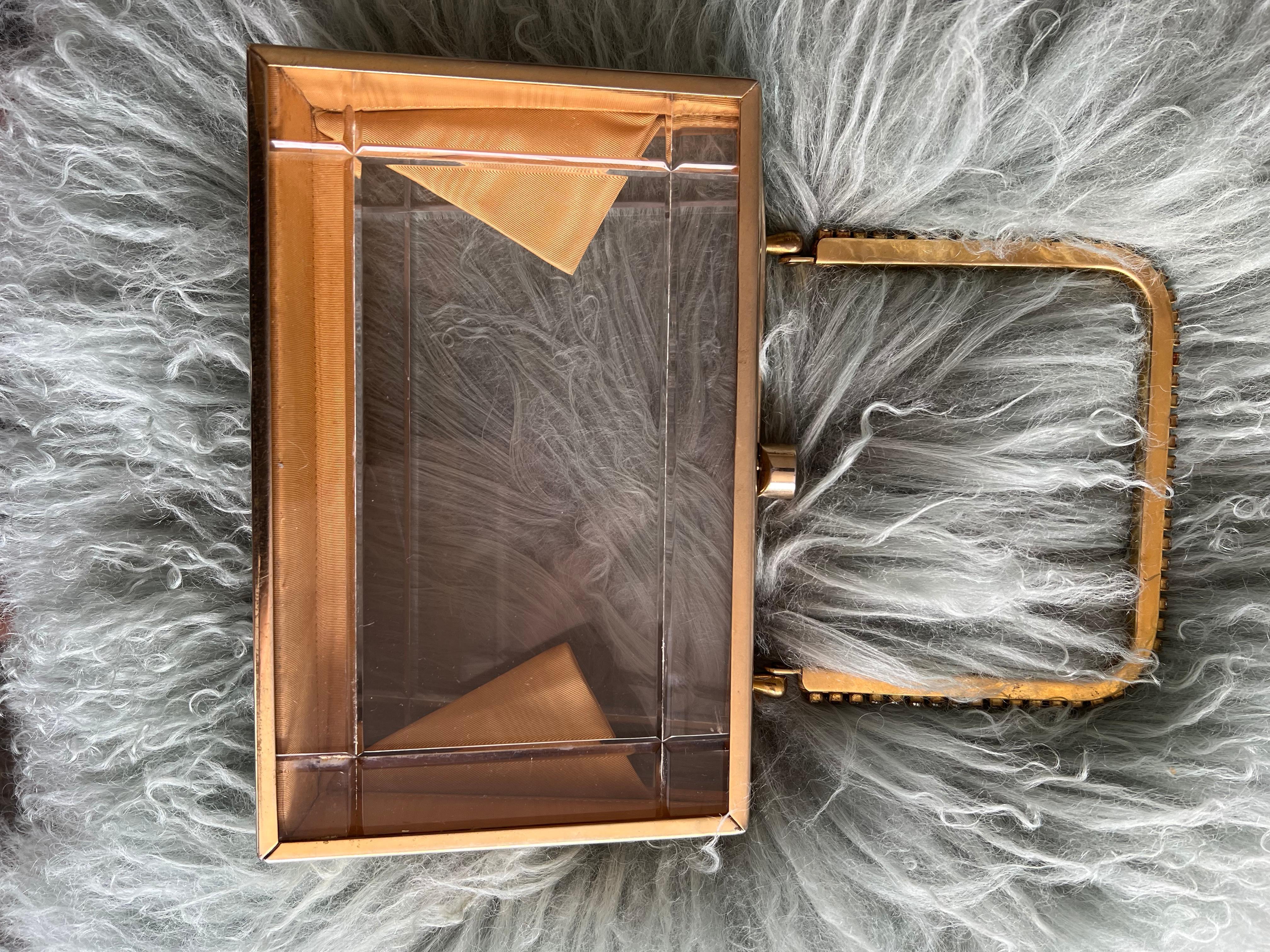 vintage lucite clutch