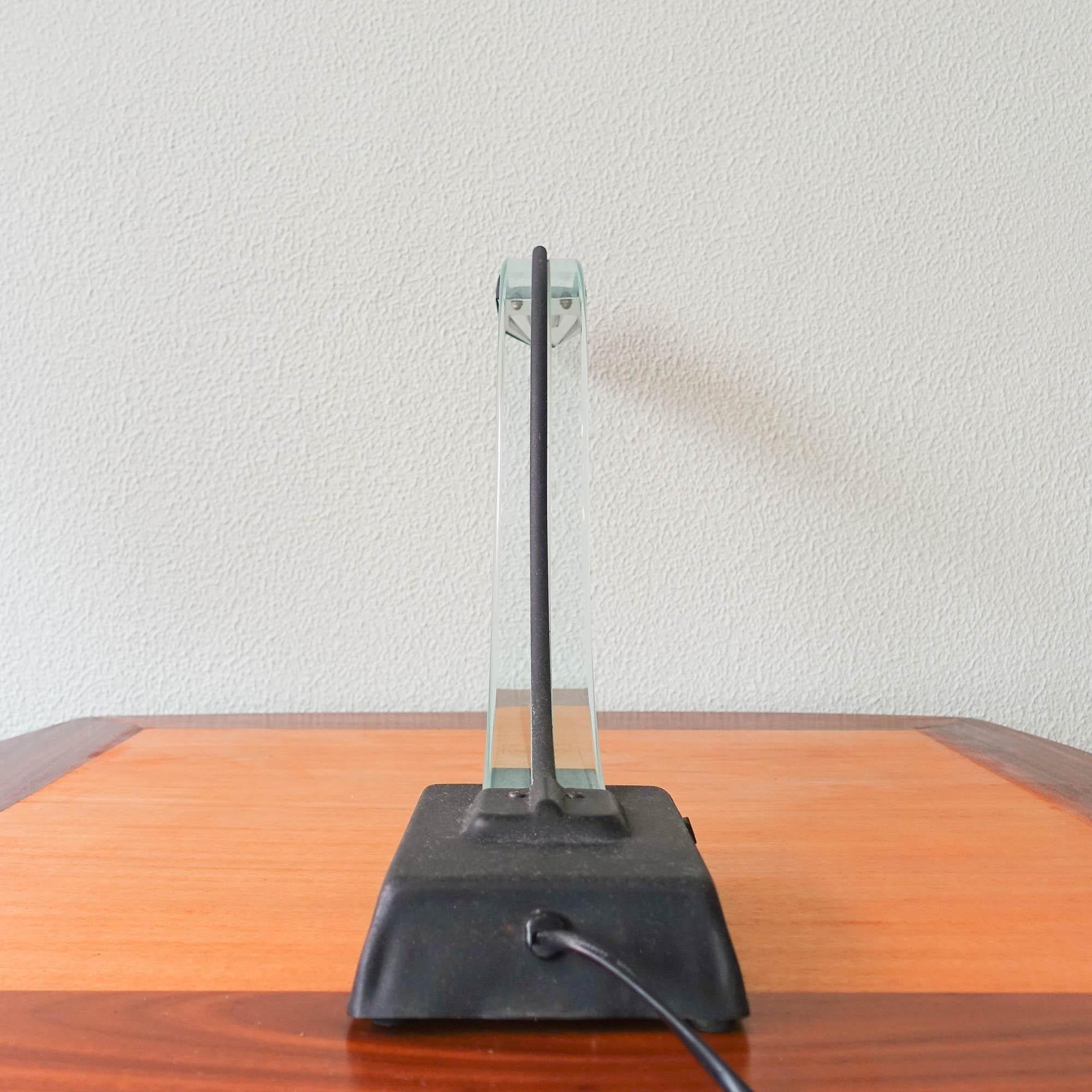 Lucite Cobra Desk Lamp, 1980's For Sale 1