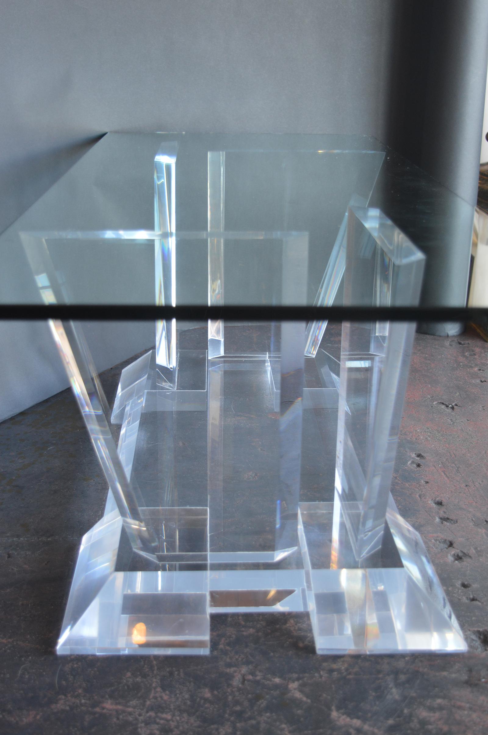 Lucite Cocktail Table For Sale 1