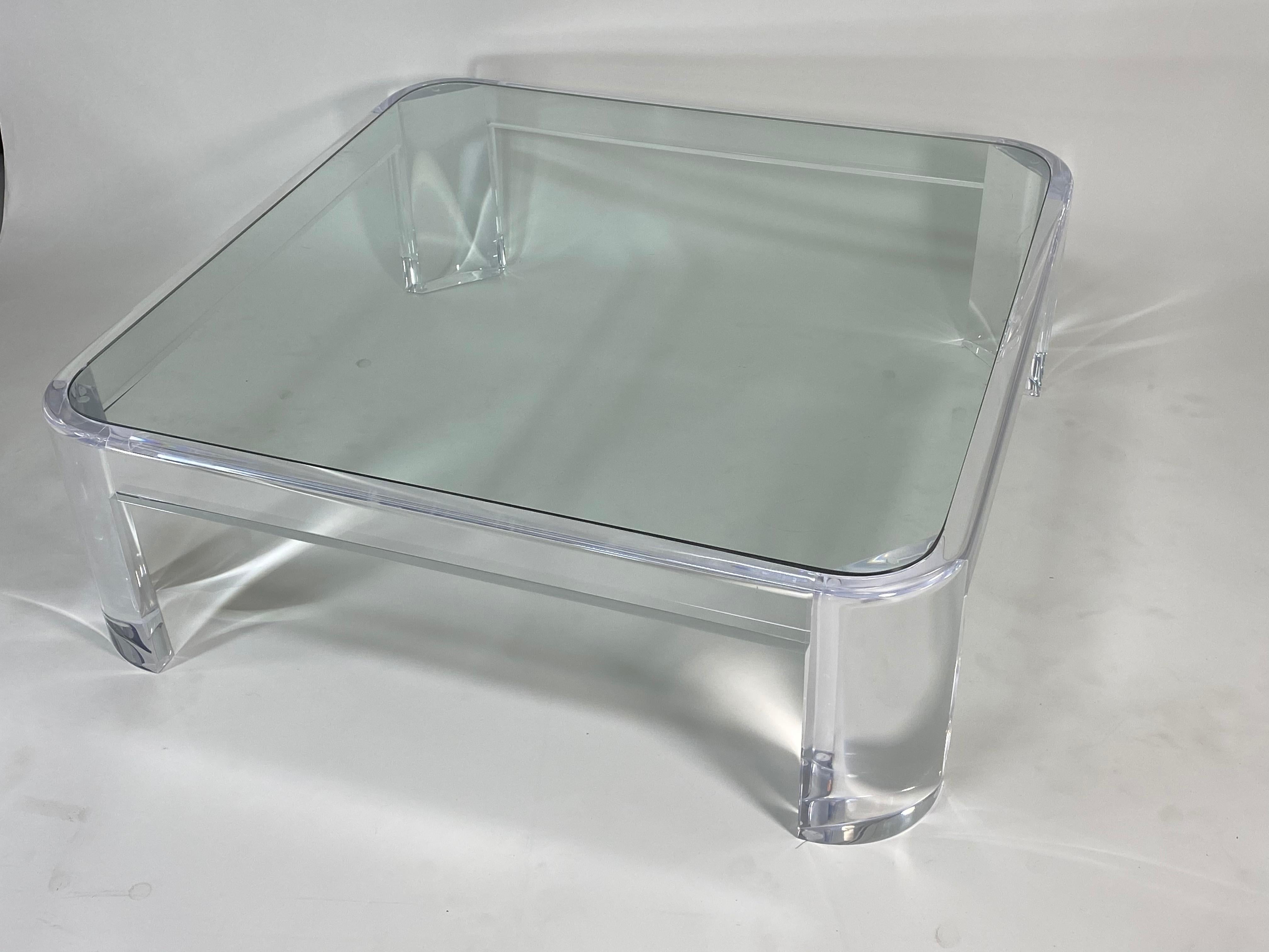 20th Century Lucite Coffee Table by Les Prismatiques