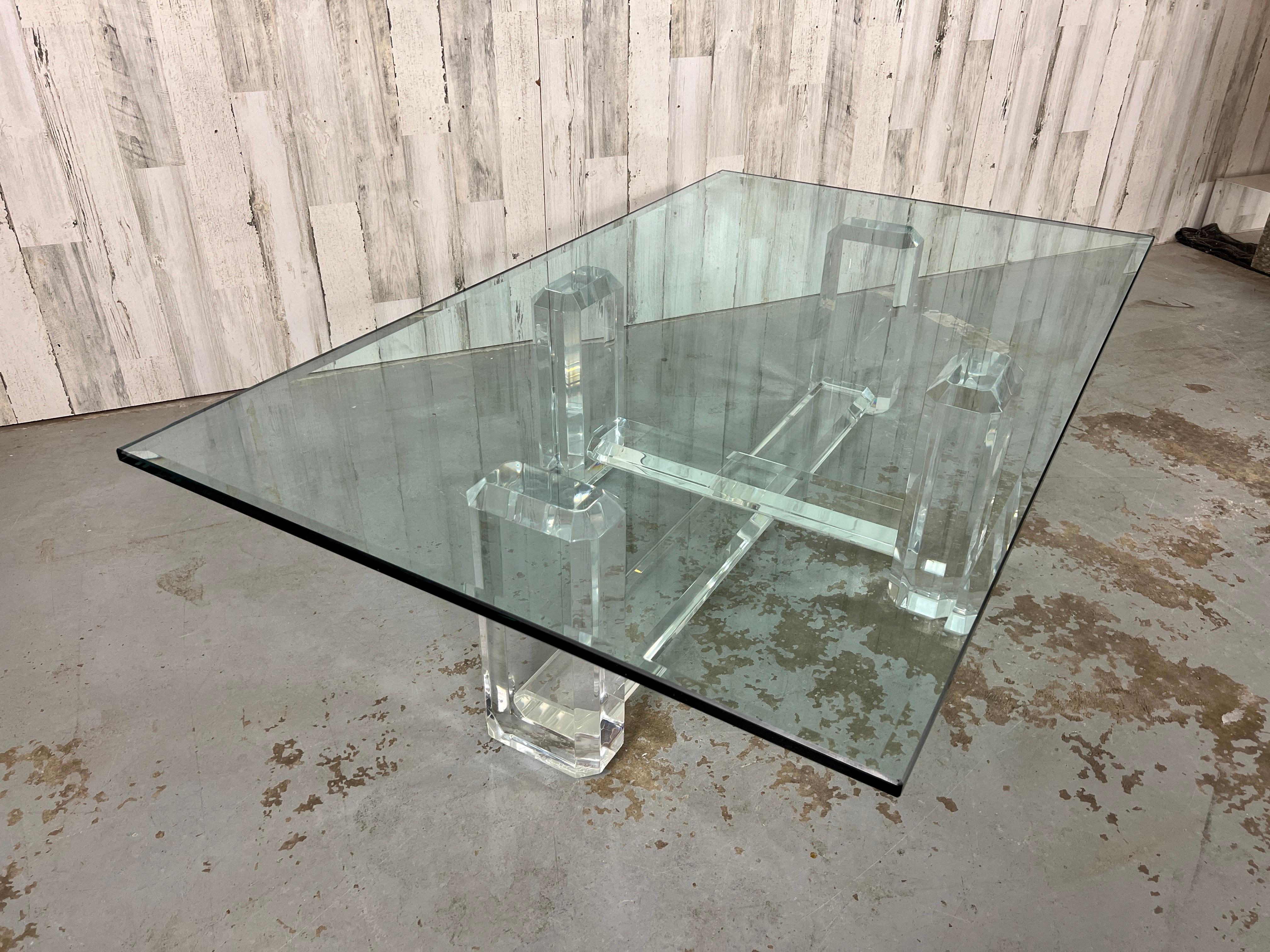 20th Century Lucite Coffee Table For Sale