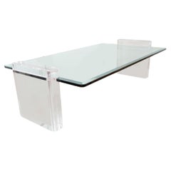 Used Lucite coffee table