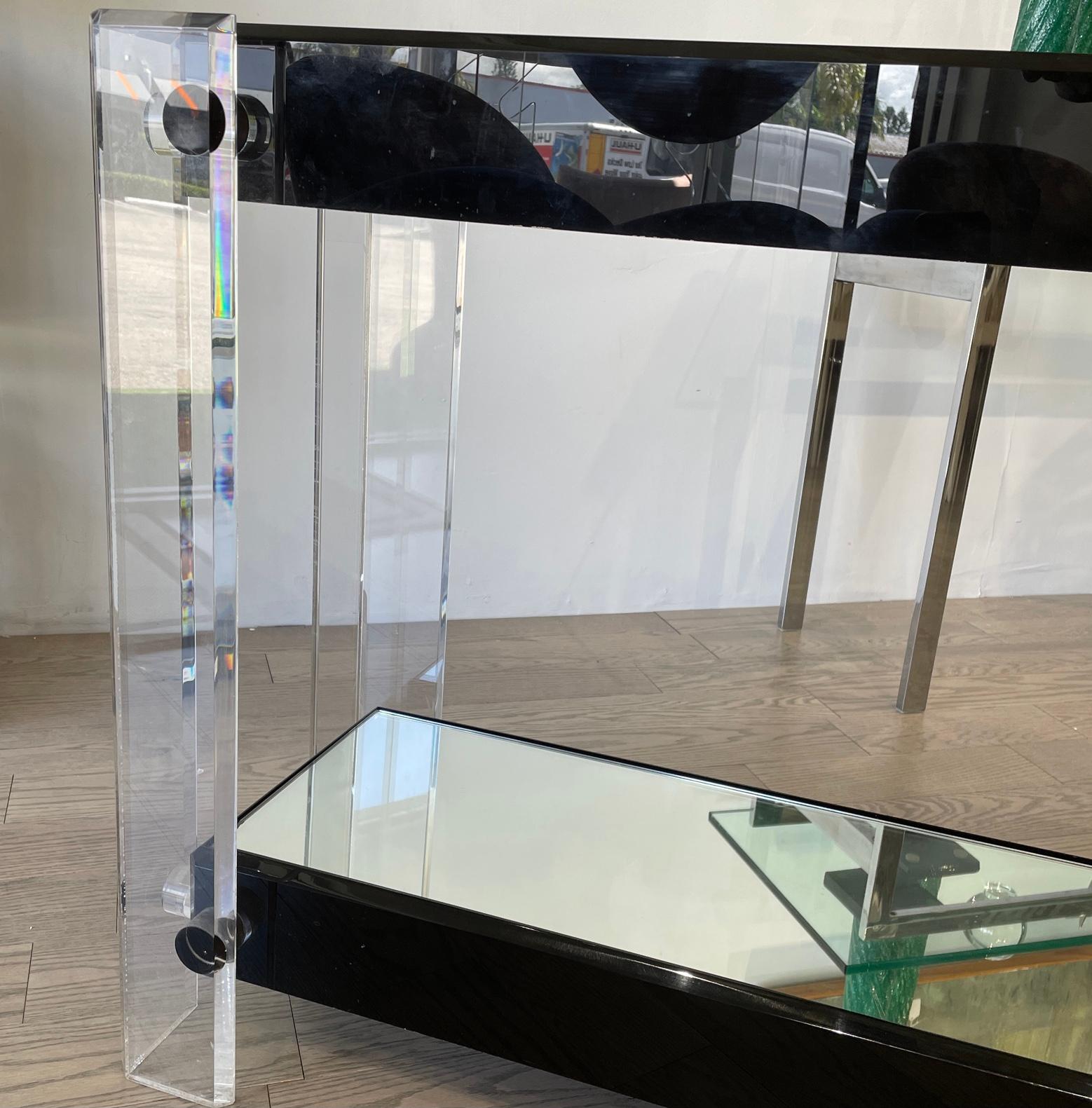Lucite Console Table For Sale 1