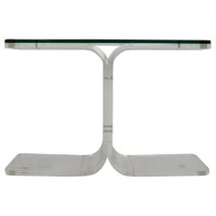 Lucite Console Table