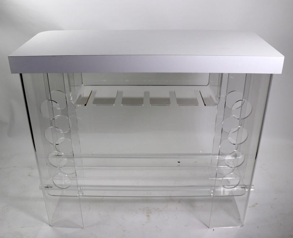Lucite Counter Bar with Formica Top 6