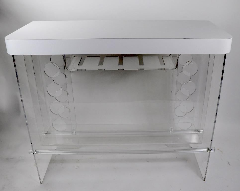 Lucite Counter Bar with Formica Top 1