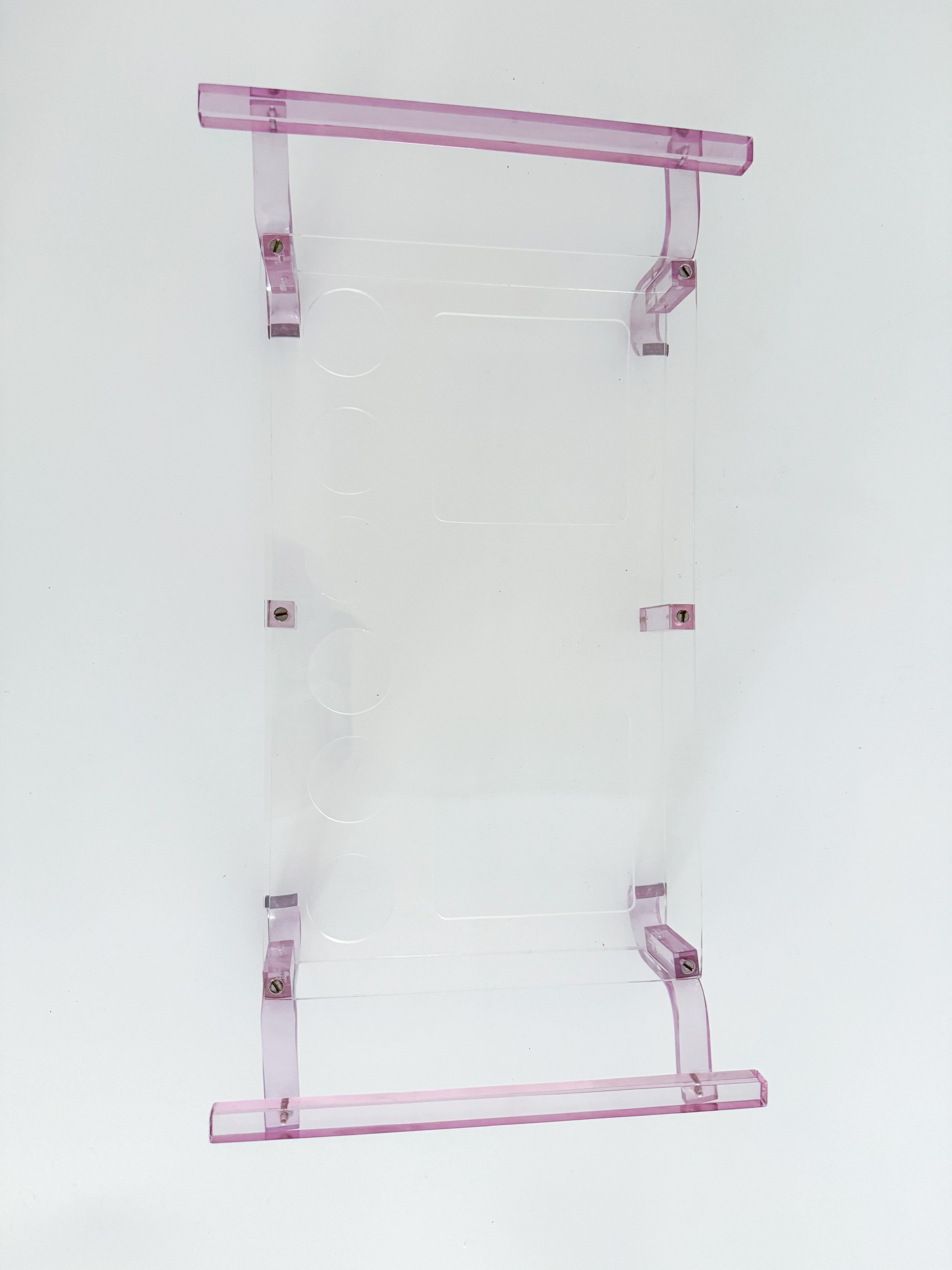 Juego de Cóctel Personalizado Lucite Vasos de chupito Mid Century Modern Hollywood Regency en Bueno estado para la venta en Toronto, CA