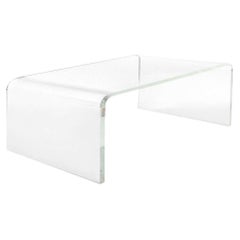 Lucite Custom Order Waterfall Table 54" x 24" x 16" 
