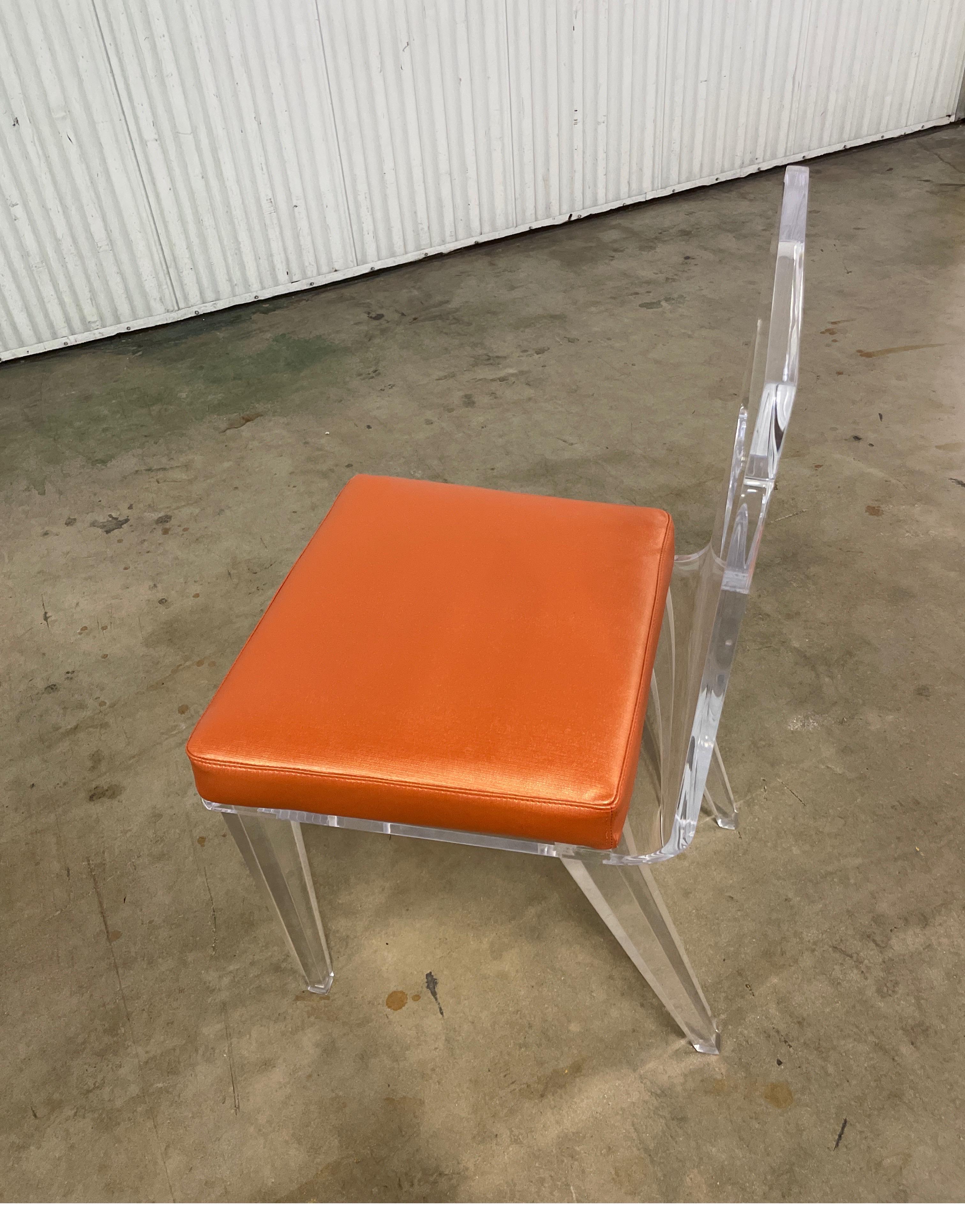 Lucite Desk or Side Chair For Sale 1