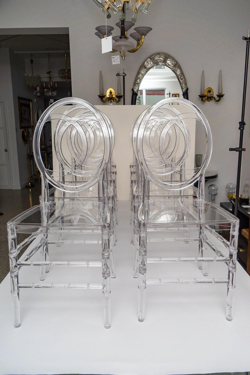 Lucite Dining Chairs 5