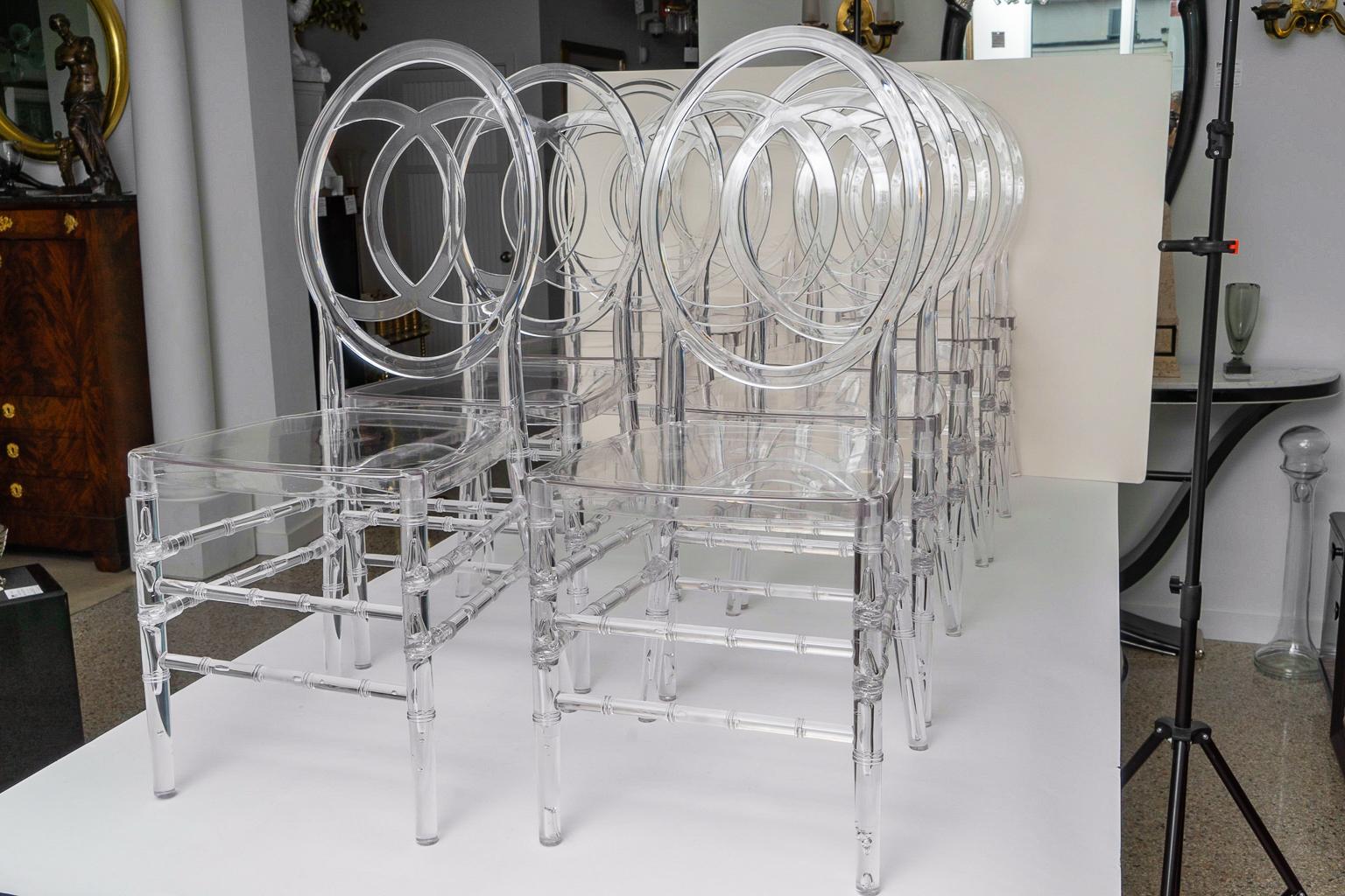 Lucite Dining Chairs 6