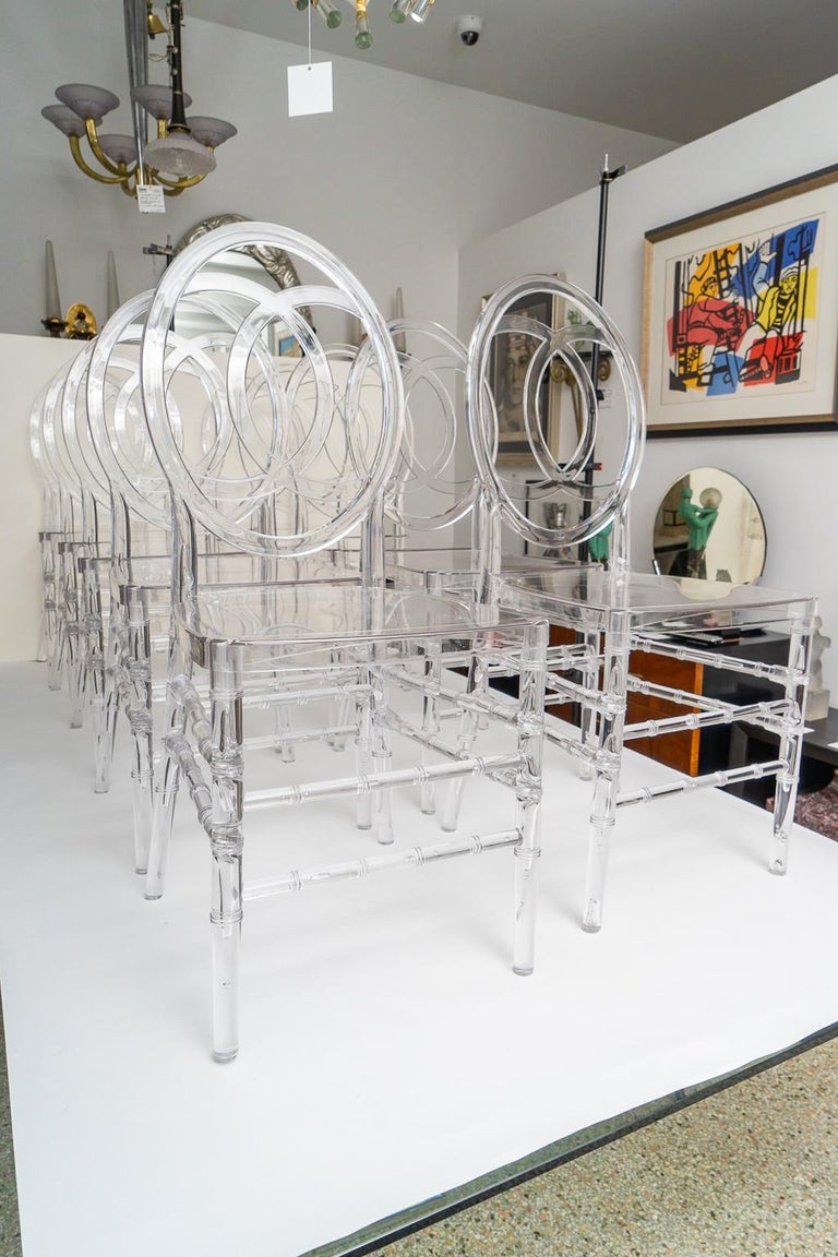 Lucite Dining Chairs at 1stDibs