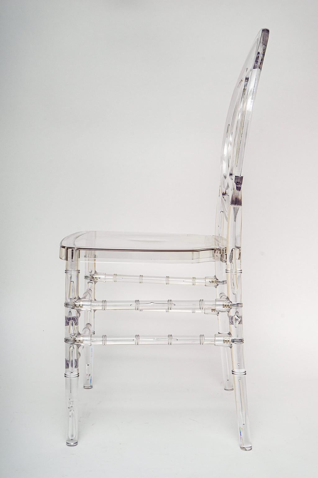 American Lucite Dining Chairs