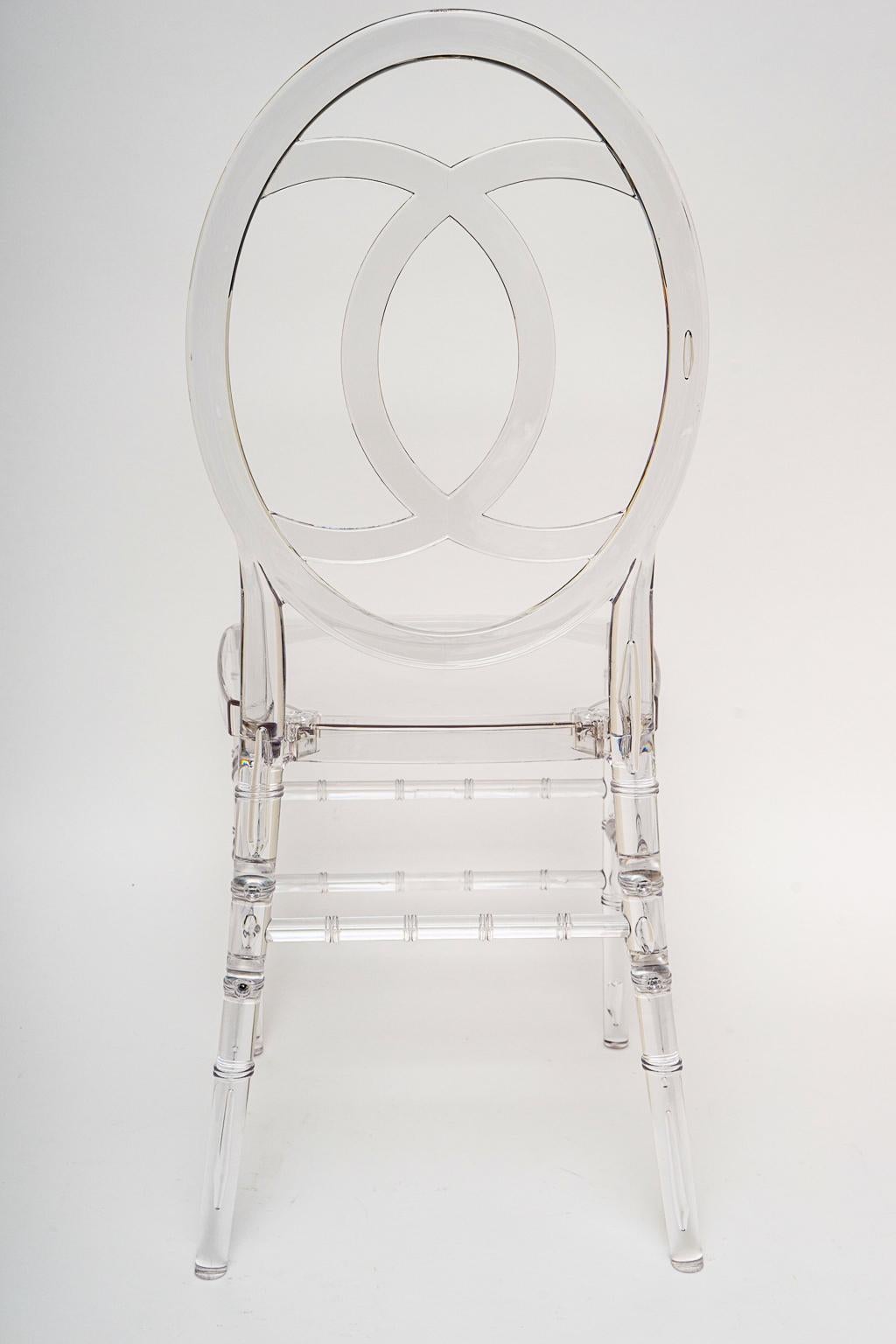 Molded Lucite Dining Chairs