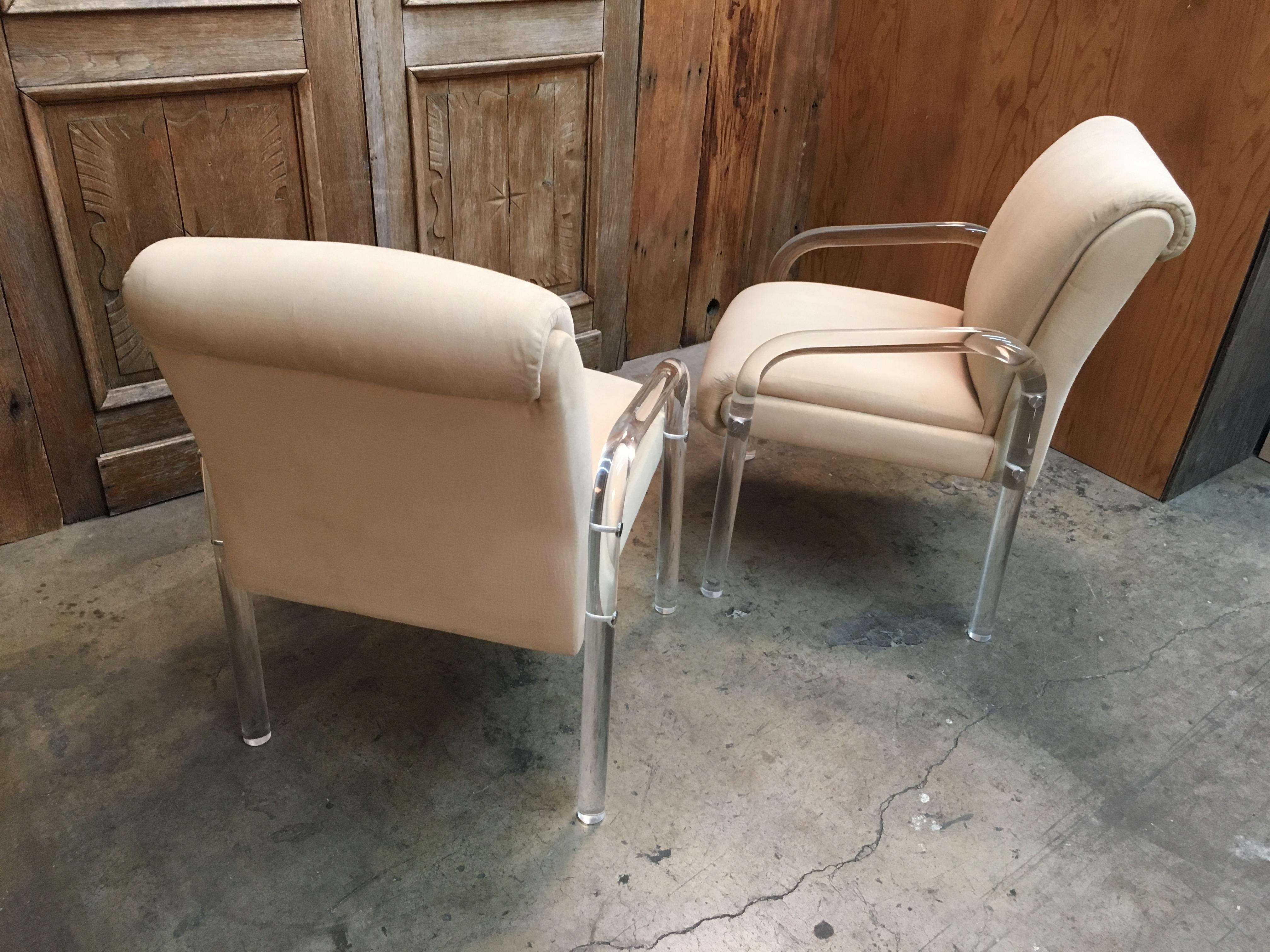 Lucite Dining Chairs Set of Four 2