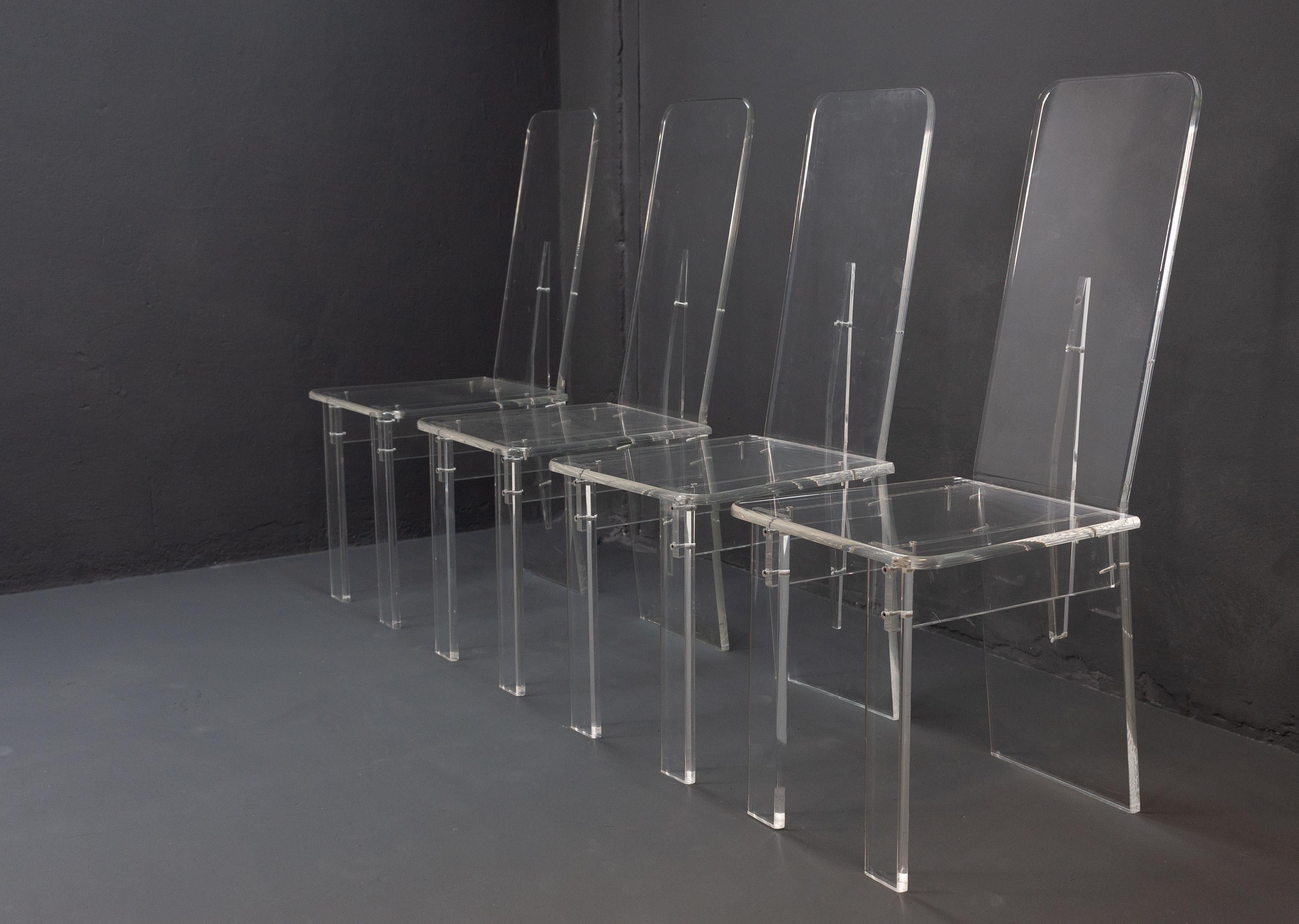 Lucite Dining Room Set 4