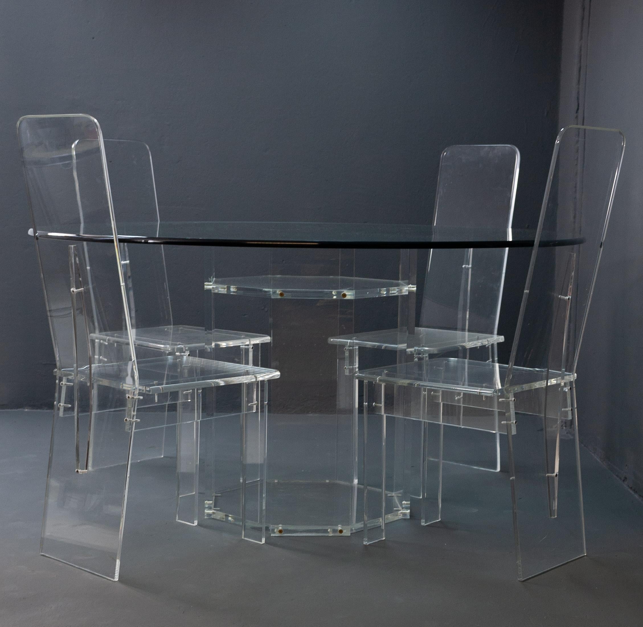 Lucite Dining Room Set 5