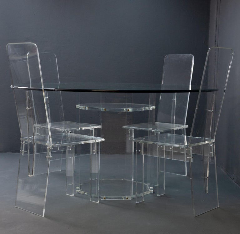 Lucite Dining Room Set at 1stDibs