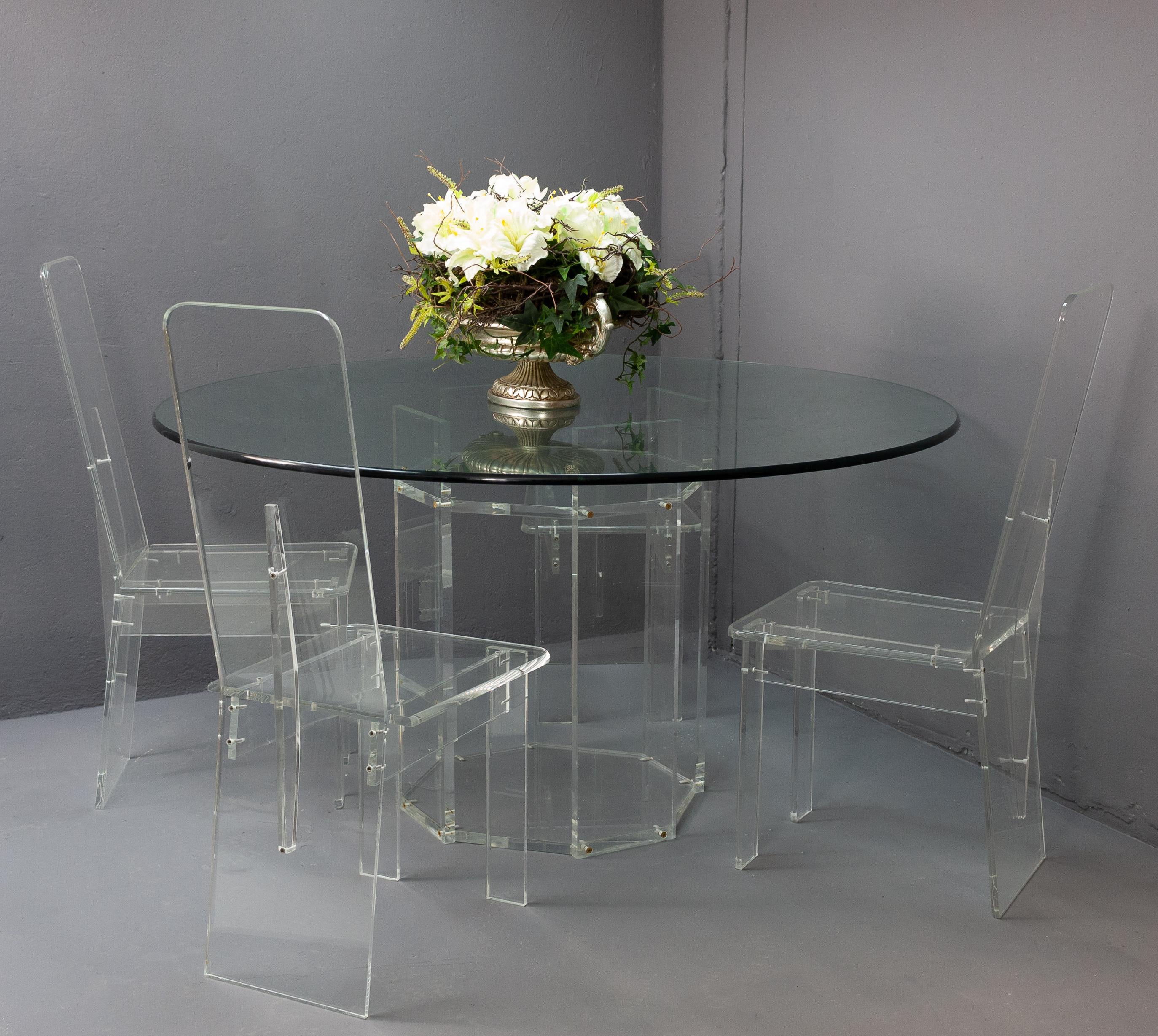 Lucite Dining Room Set 7