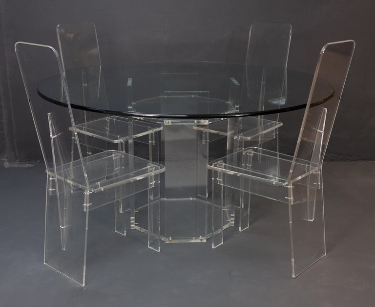 Lucite Dining Room Set at 1stDibs