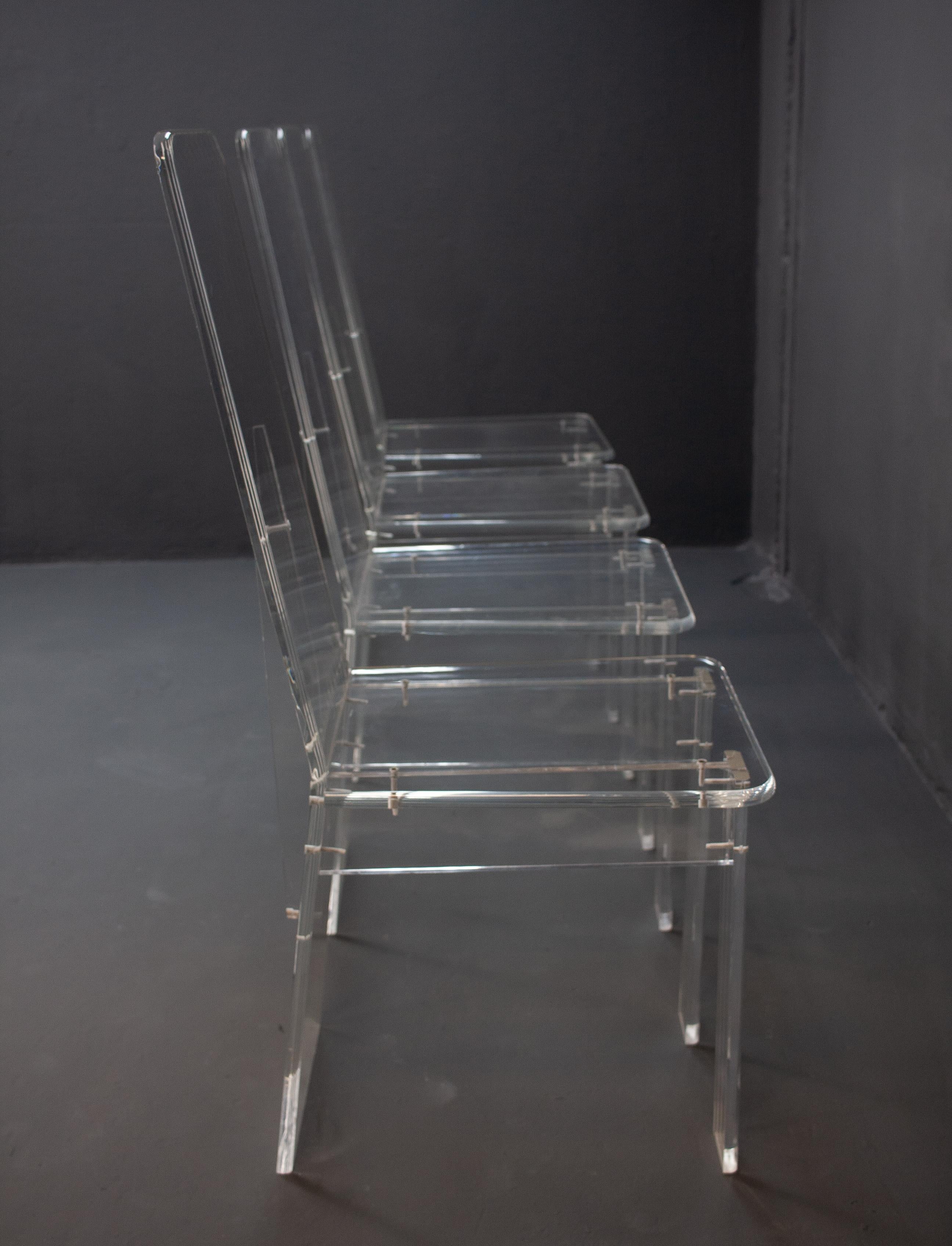Lucite Dining Room Set In Good Condition In Den Haag, NL