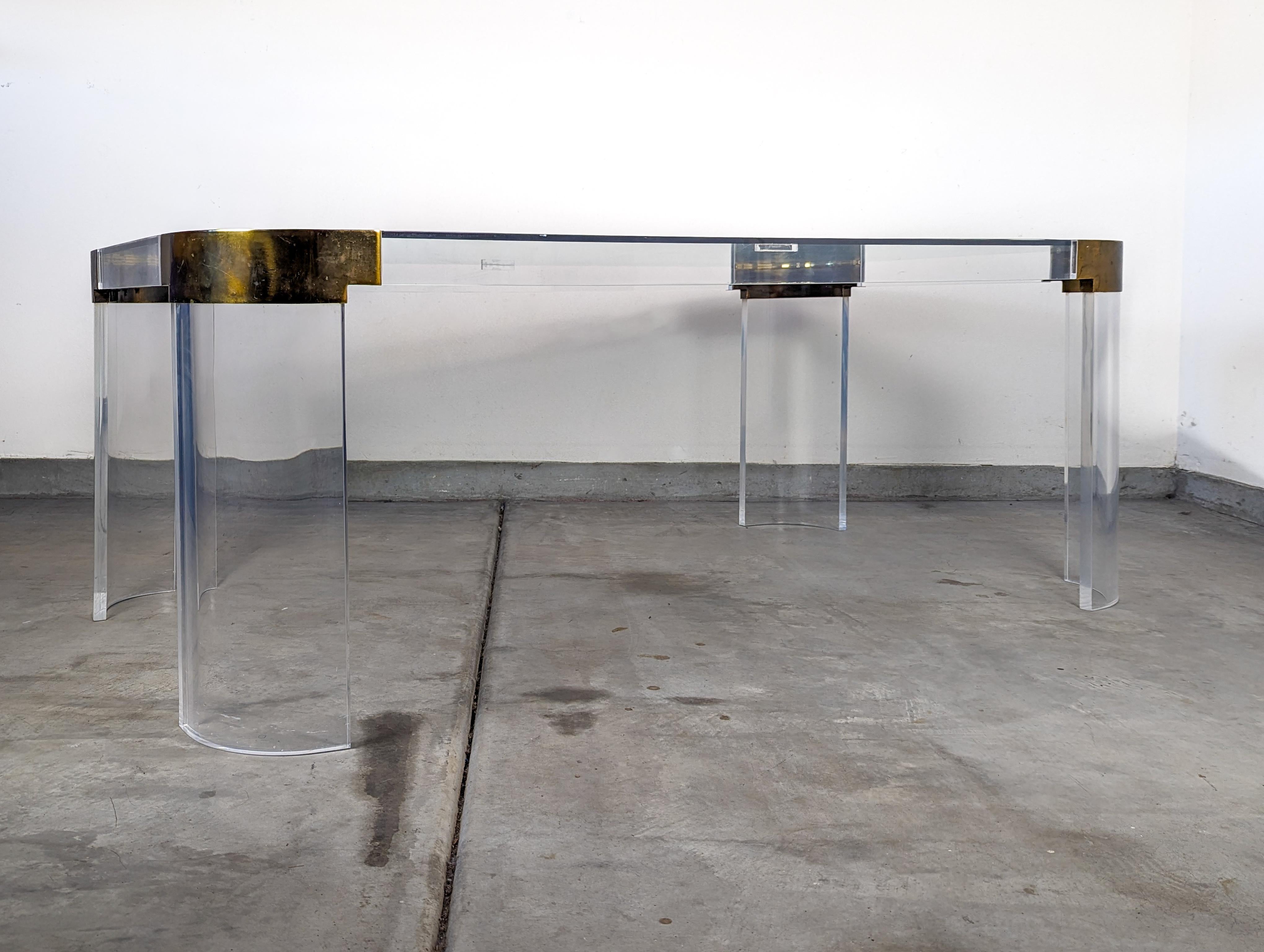 Lucite Dining Table by Charles Hollis Jones from the 