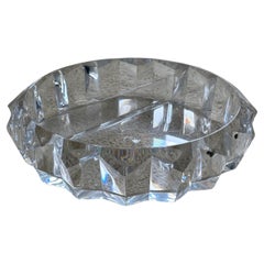 Lucite Divided Chip & Dip Bowl