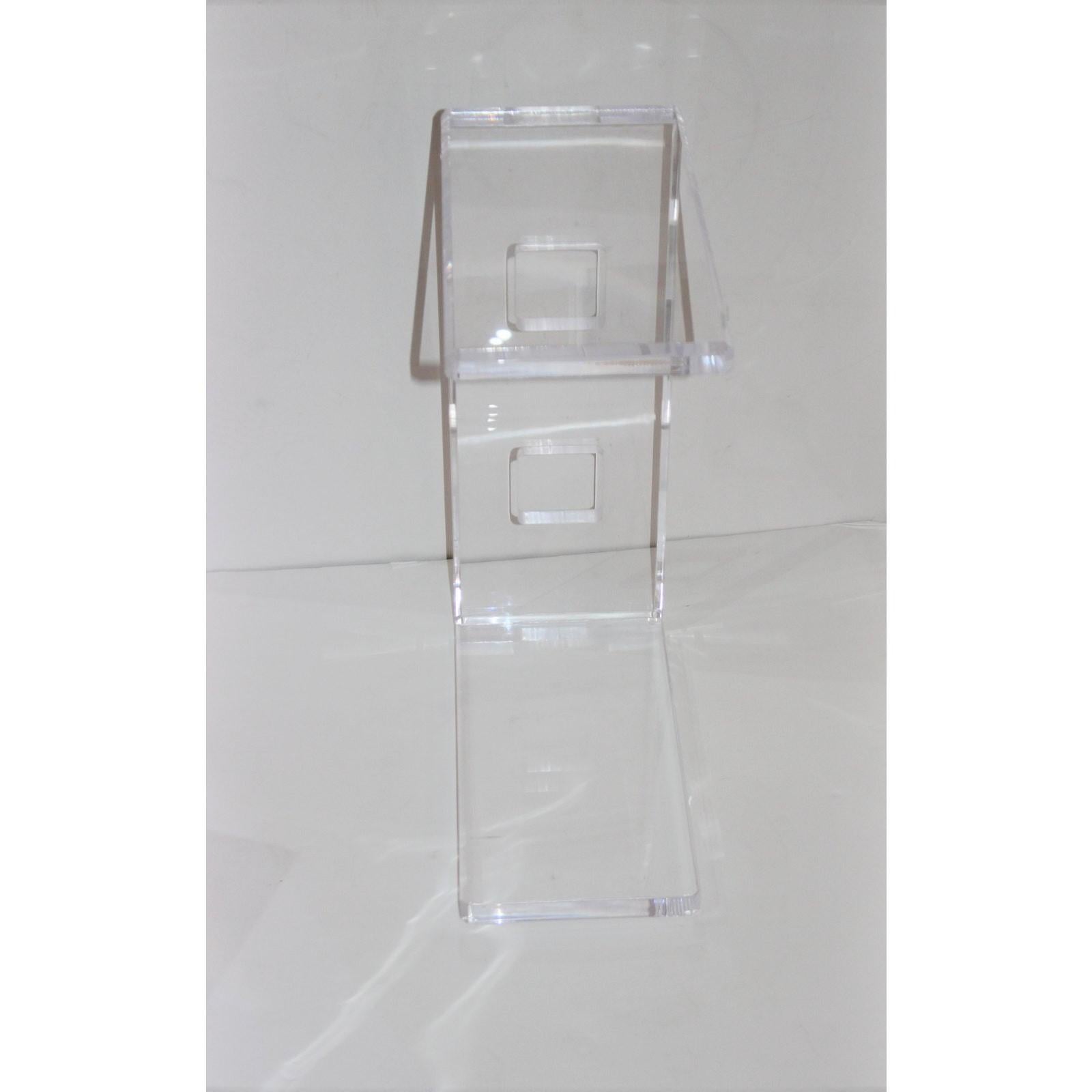 American Lucite Drinks Table by Iconic Snob Galeries