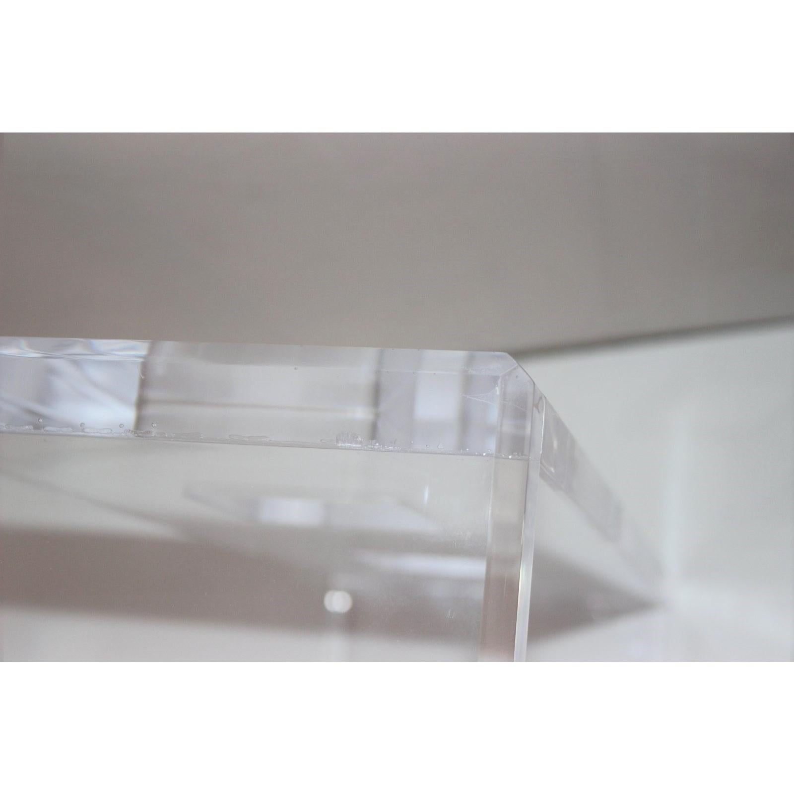Acrylic Lucite Drinks Table by Iconic Snob Galeries