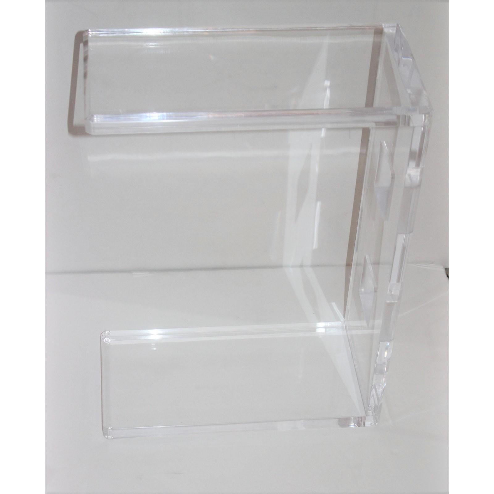 Polished Lucite Drinks Table by Iconic Snob Galeries