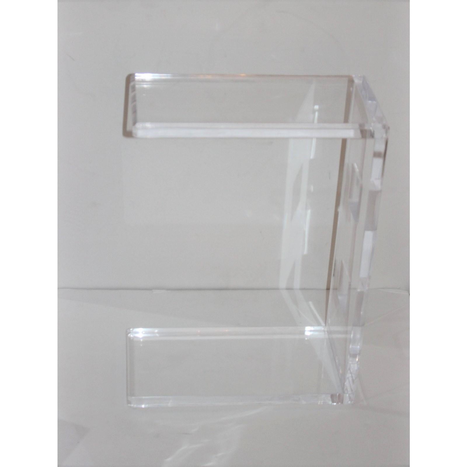 Lucite Drinks Table by Iconic Snob Galeries 1