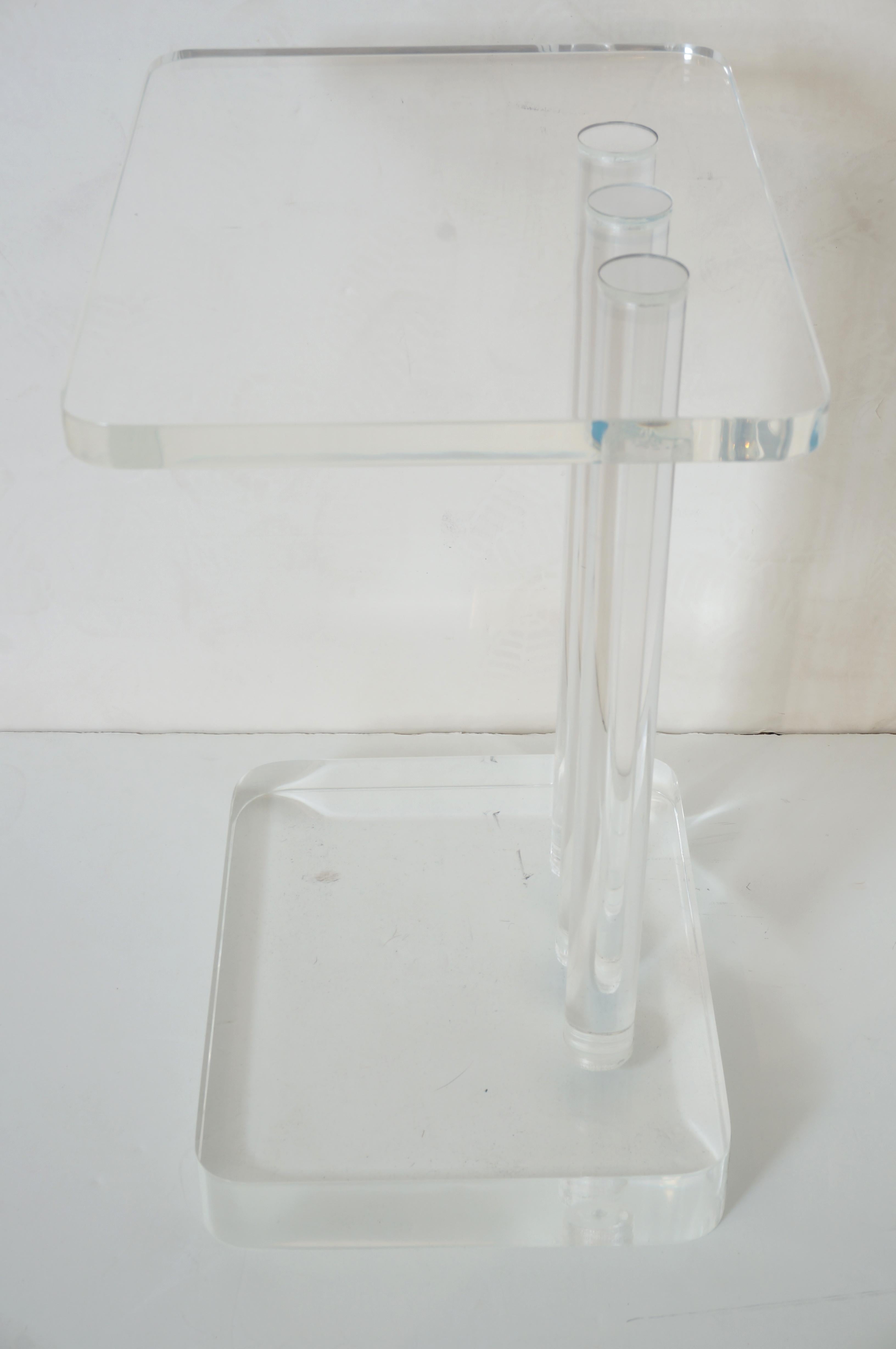 Modern Lucite Drinks Table