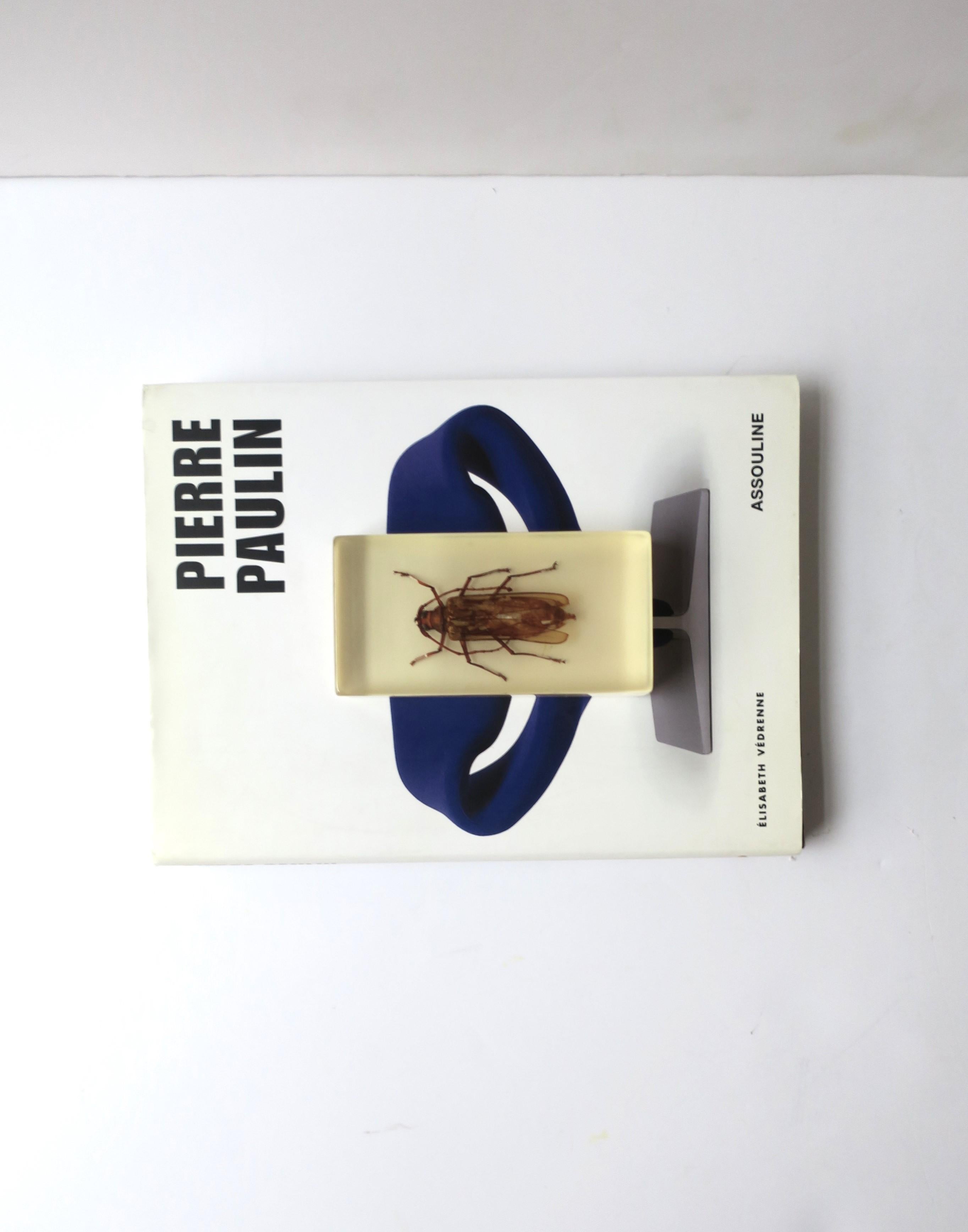 Lucite ummantelt Insekt Bug Dekoratives Objekt oder Briefbeschwerer (20. Jahrhundert) im Angebot