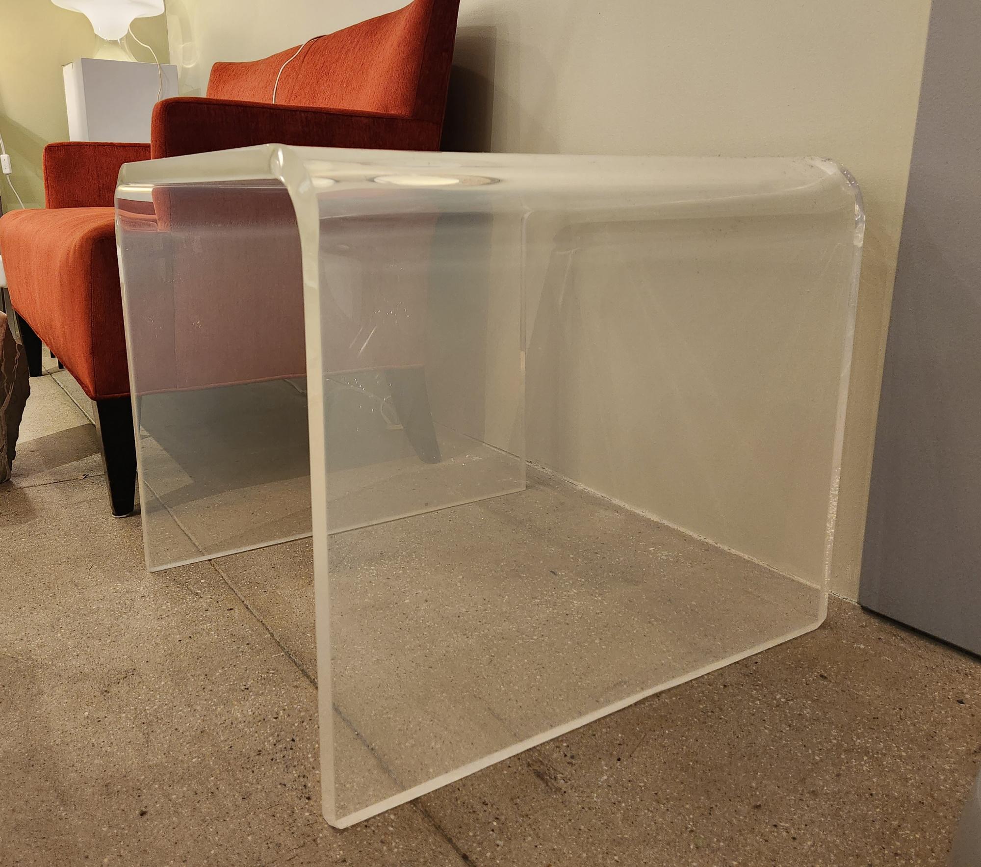 20th Century Lucite End Table For Sale