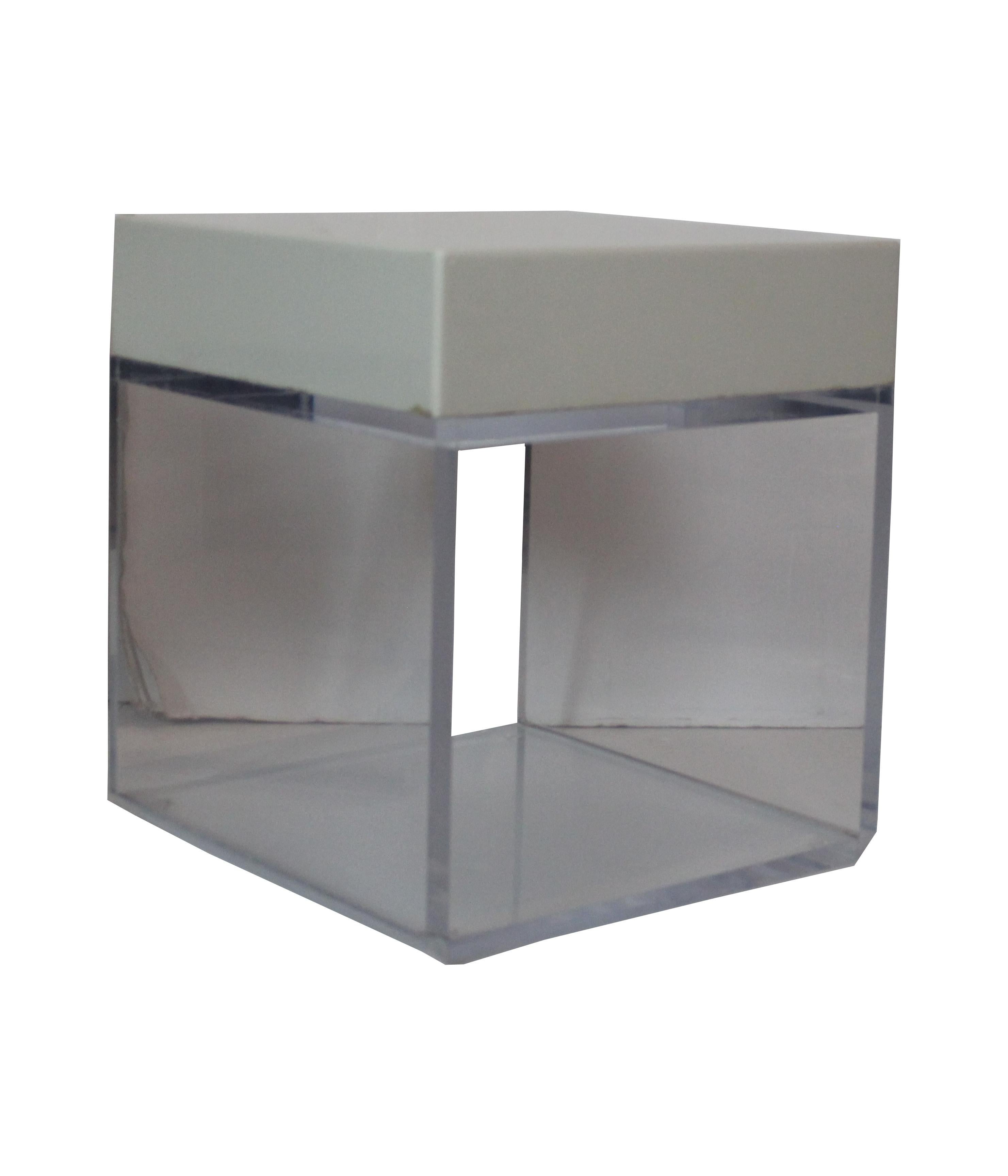 American Lucite End Table, Set of Two