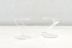 Mesas auxiliares de lucita John Harris, 1978