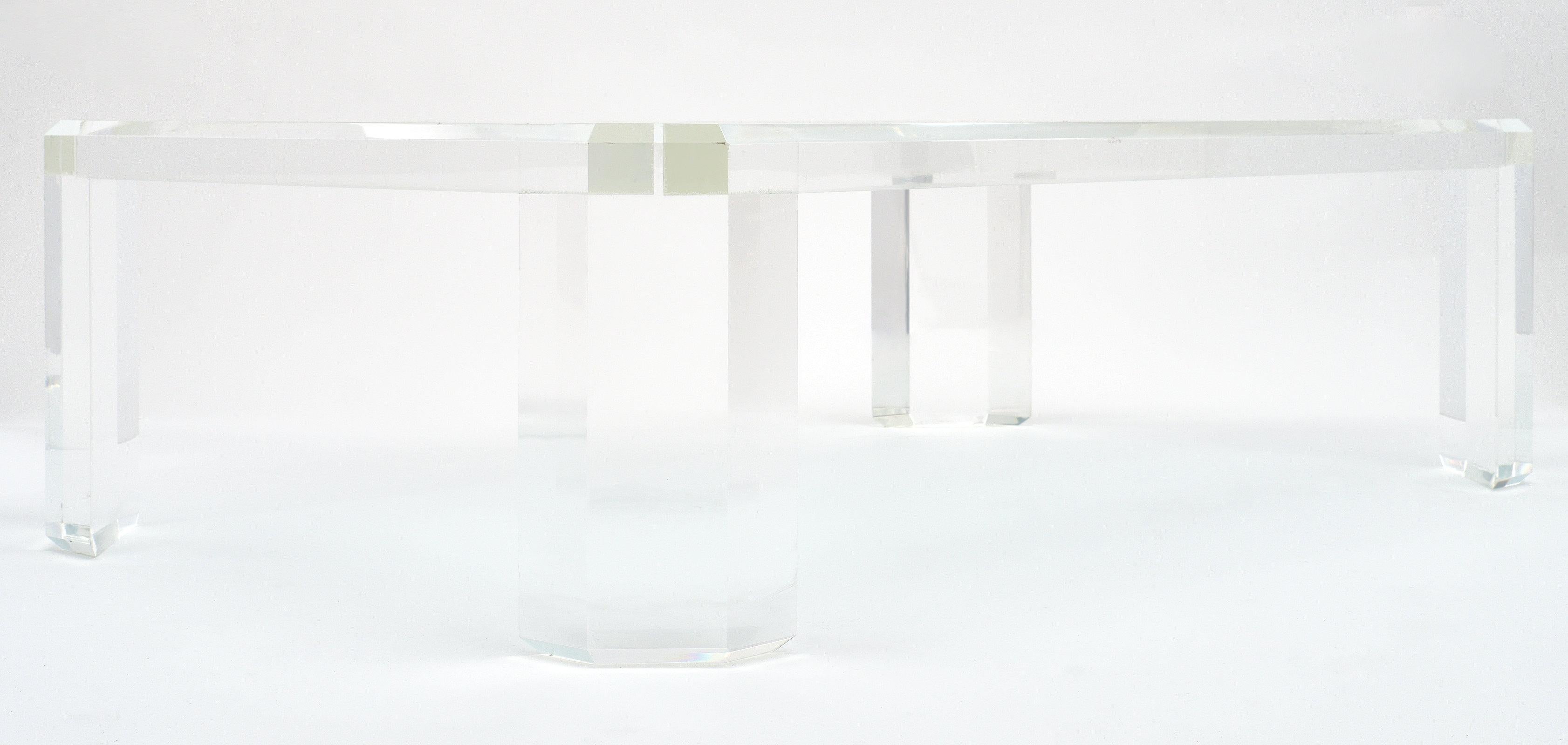 Lucite French Vintage Coffee Table 4