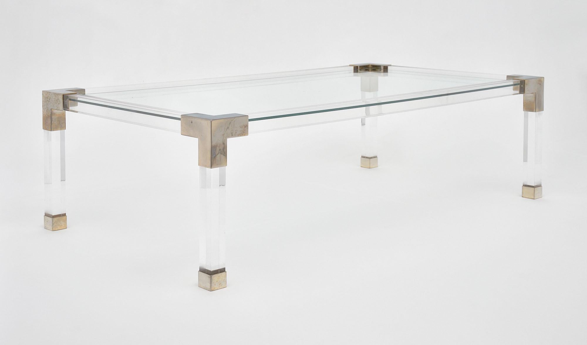 Late 20th Century Lucite French Vintage Coffee Table