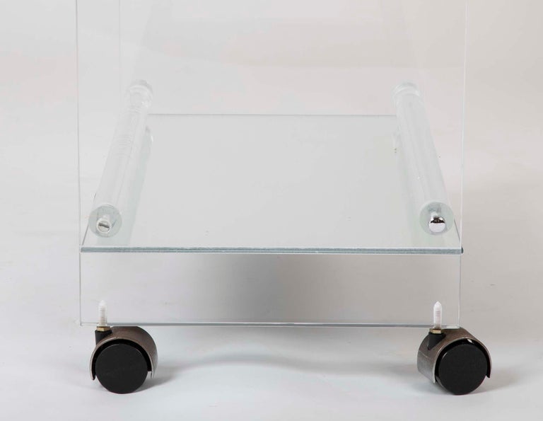 Lucite Glass Bar Cart 2