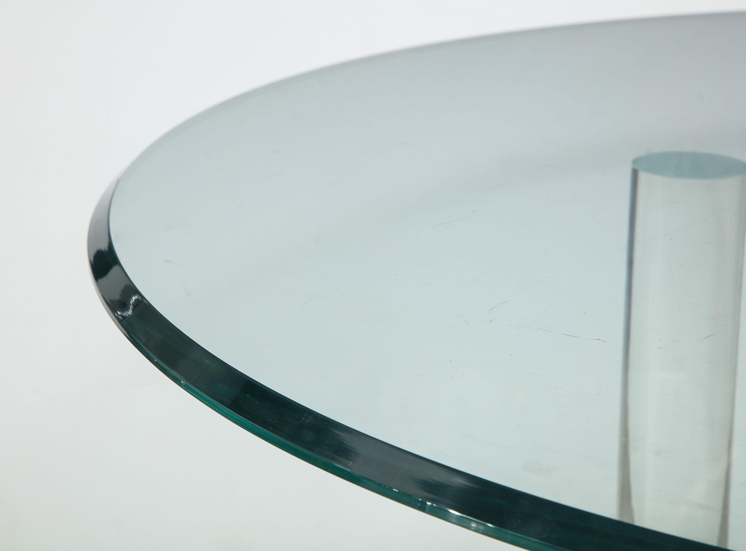 Lucite and Glass Dining Table 4