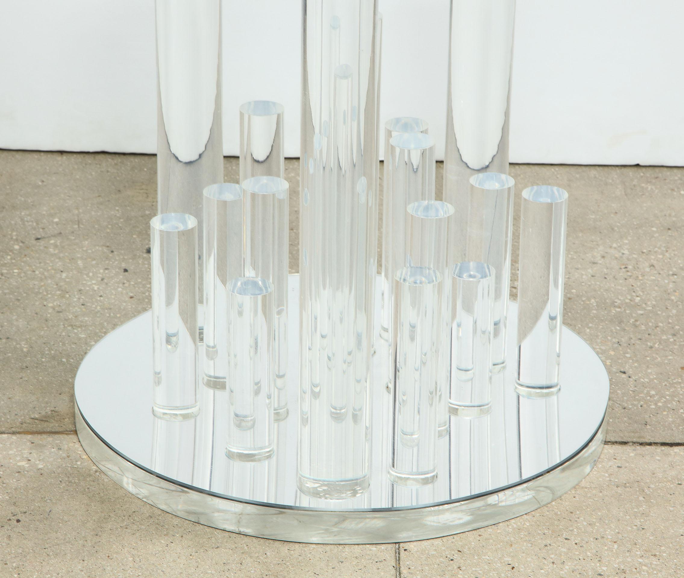 Lucite and Glass Dining Table 2