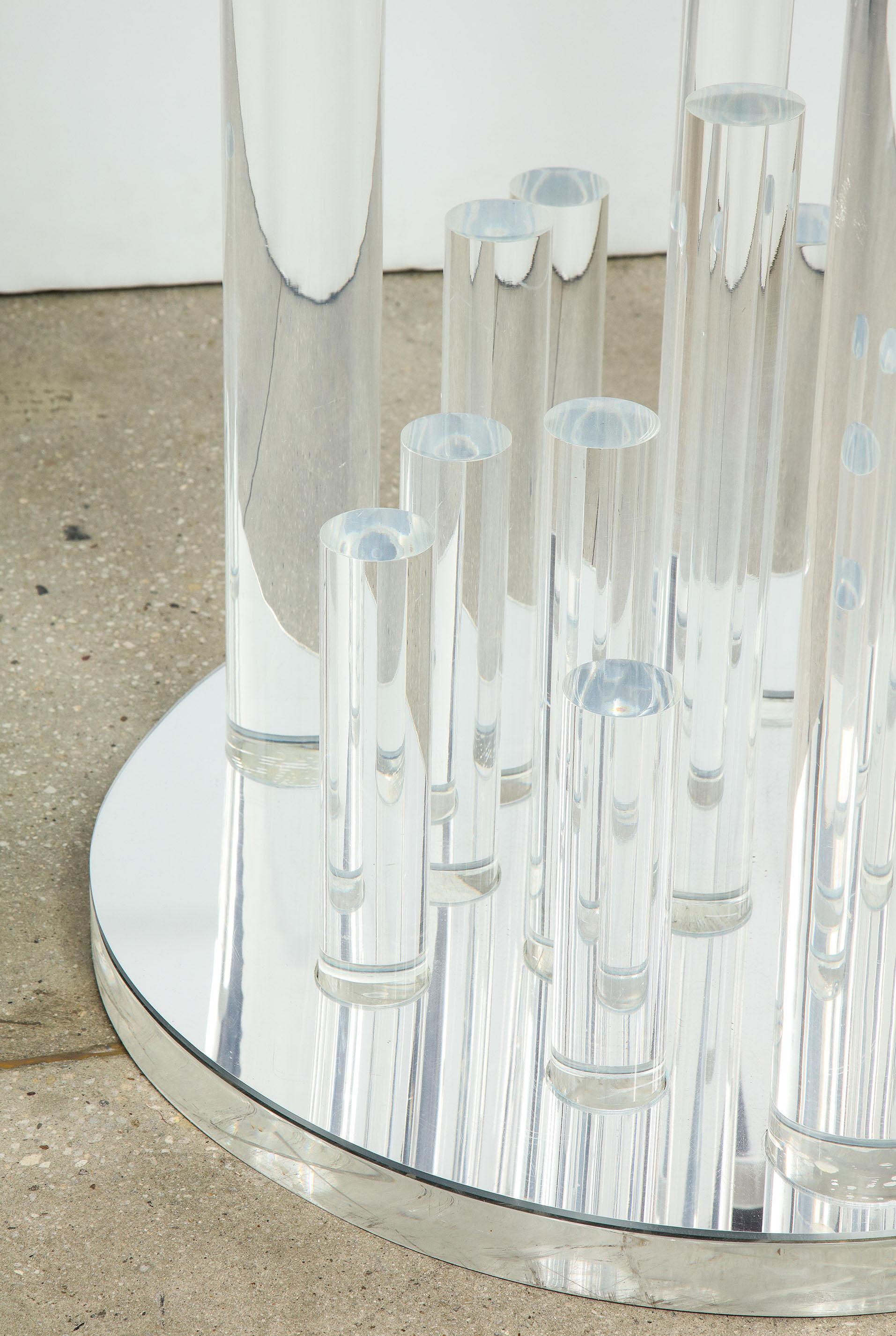 Lucite and Glass Dining Table 3