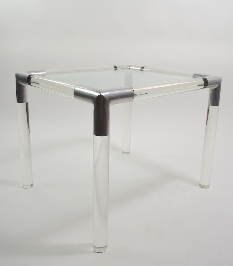 Lucite Glass Table by Charles Hollis Jones 1