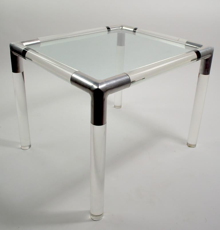 Lucite Glass Table by Charles Hollis Jones 2