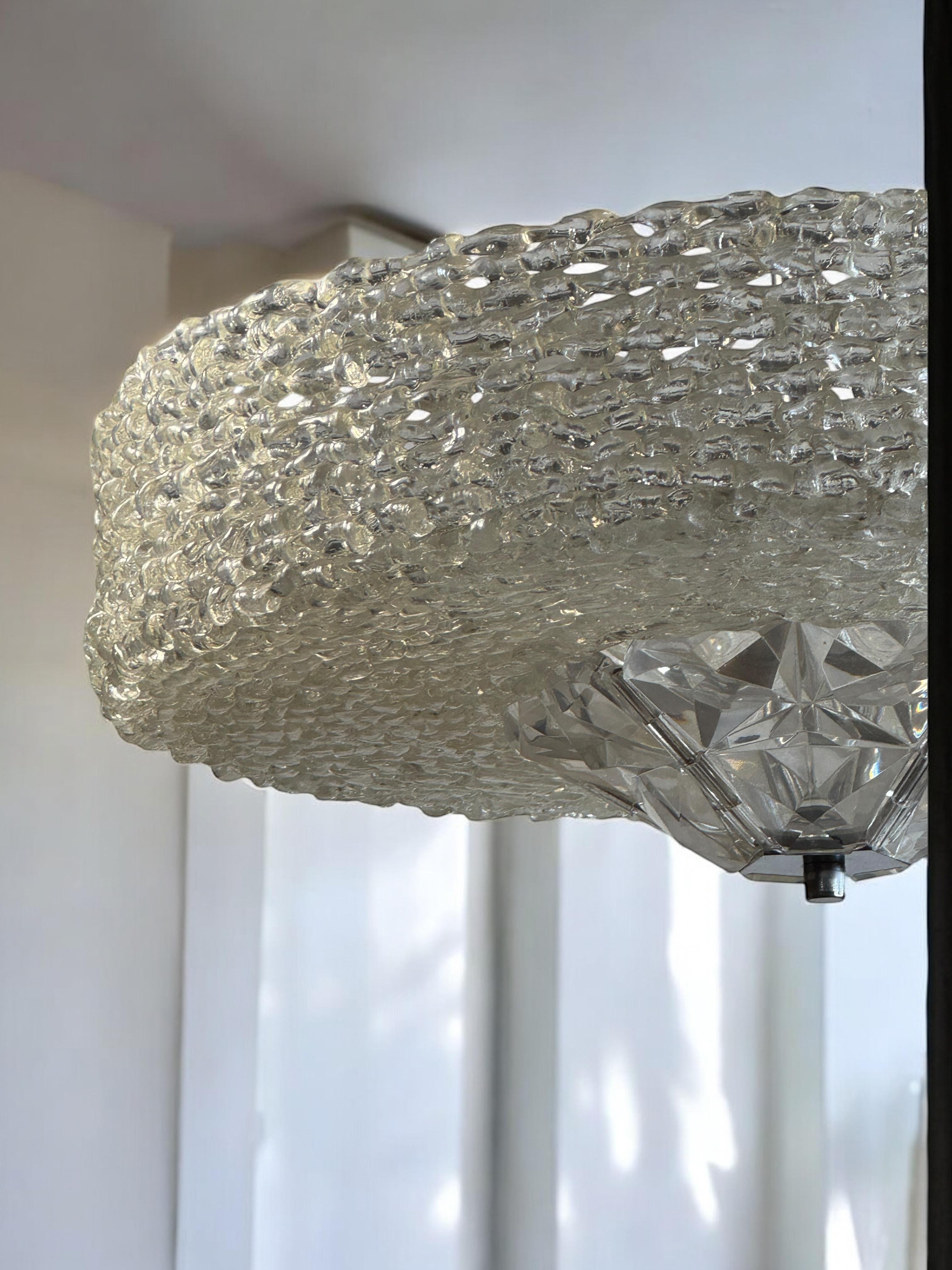 Lucite Glass UFO Chandelier by Austrolux, Austria, 1960s For Sale 3
