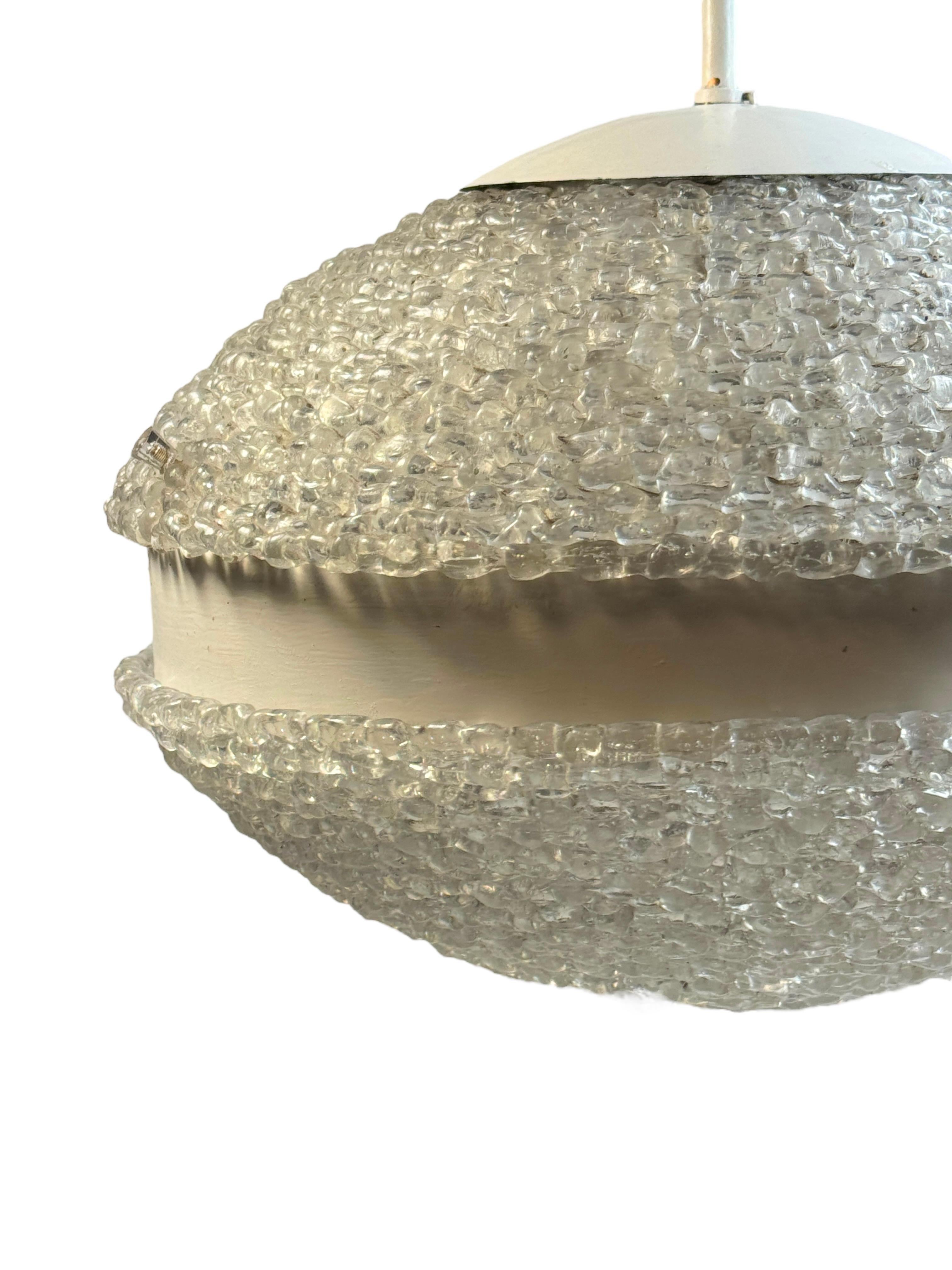 Lucite Glass UFO Chandelier by Austrolux, Austria, 1960s For Sale 7