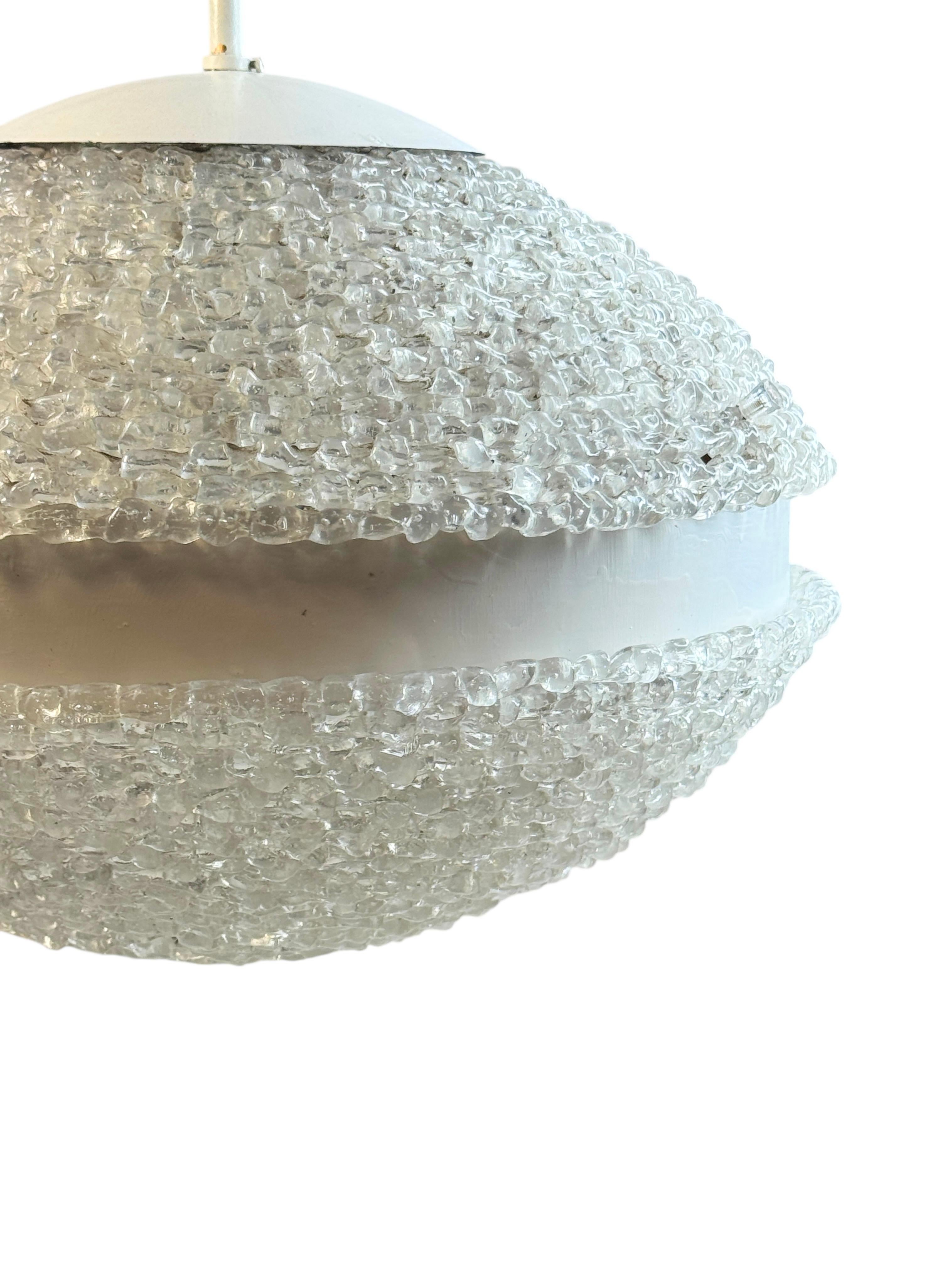 Lucite Glass UFO Chandelier by Austrolux, Austria, 1960s For Sale 8